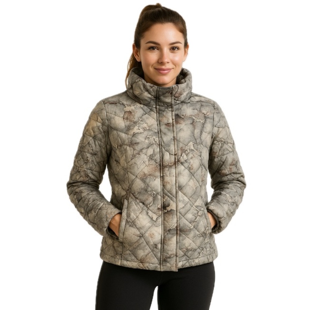 FLX ski jacket women’s Stylish Marble Print size xl